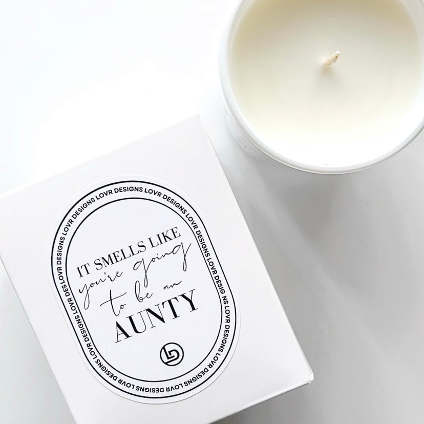 It Smells Like You're Going To Be An Aunty Candle