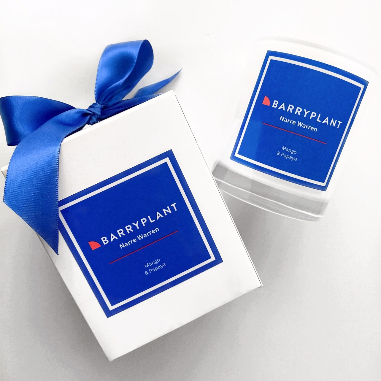 Barry Plant Narre Warren Vendor Gifts. Business Branded Candles Made By Lovr Designs Based In Melbourne. Logo Business Branded Candles Made By Lovr Designs.