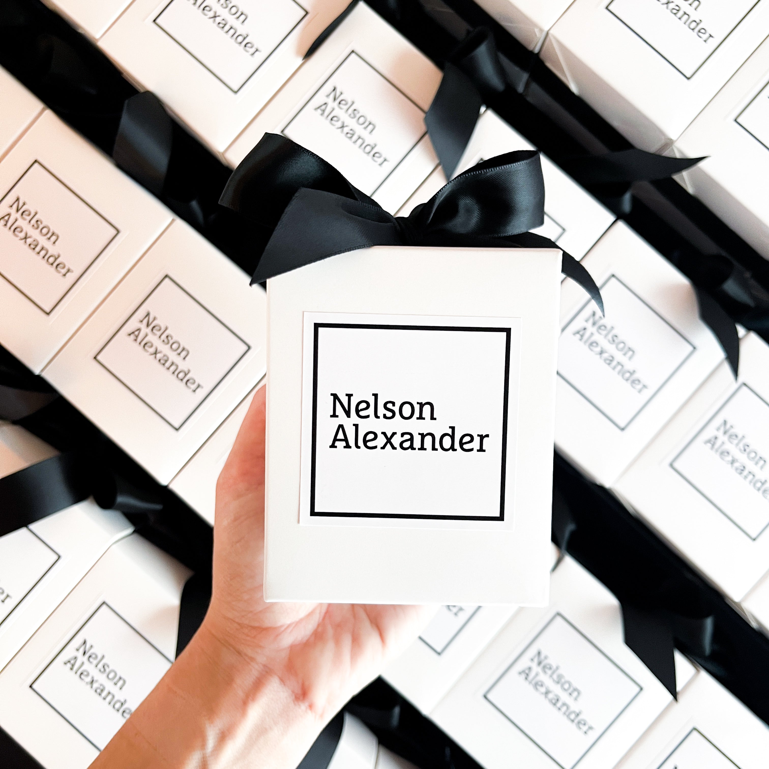 Nelson Alexander Melbourne Real Estate Agency. Real Estate Gifts. Personalised Logo Candles For Melbournes Top Real Estate Agents. Home Candles. Settlement Gifts.