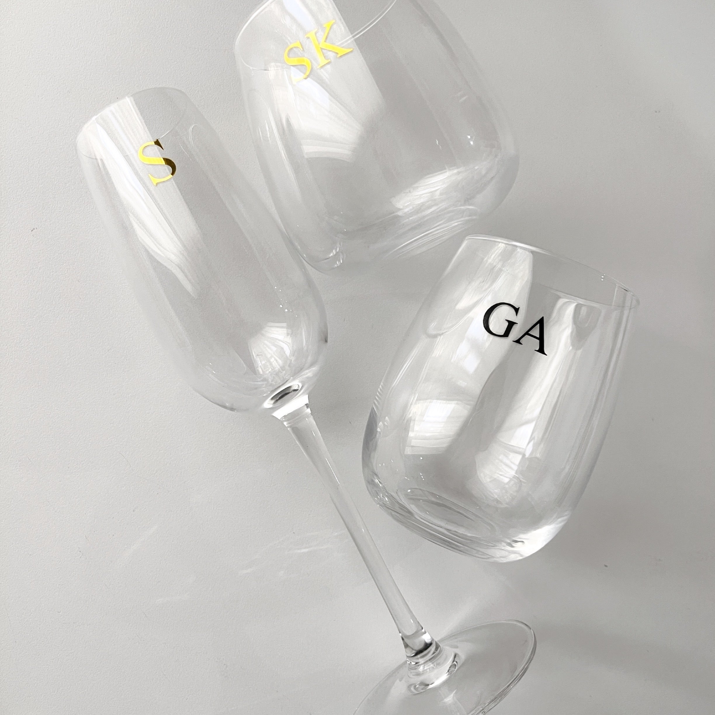 Personalised Champagne Flute (Initials)