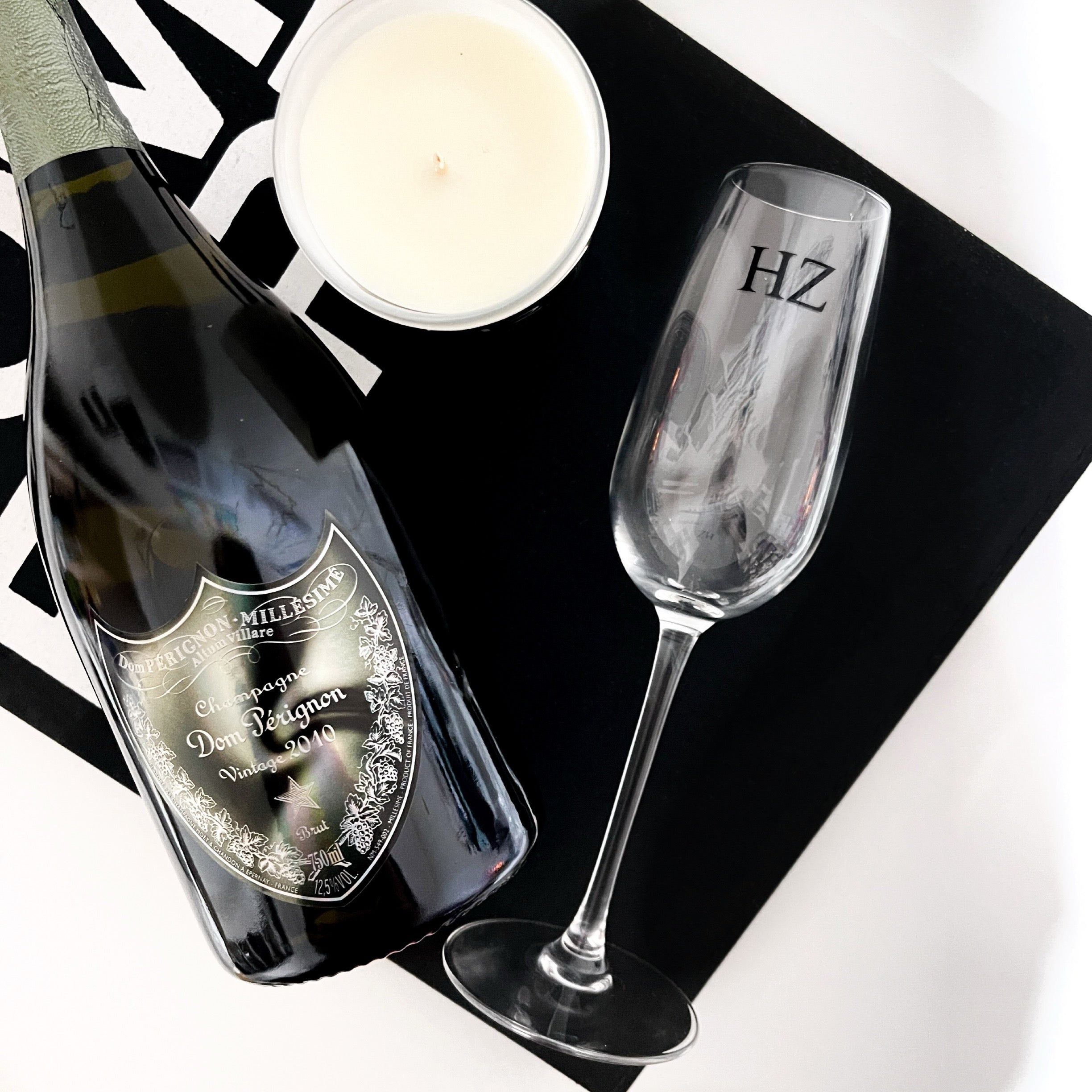 Personalised Champagne Flute (Initials)