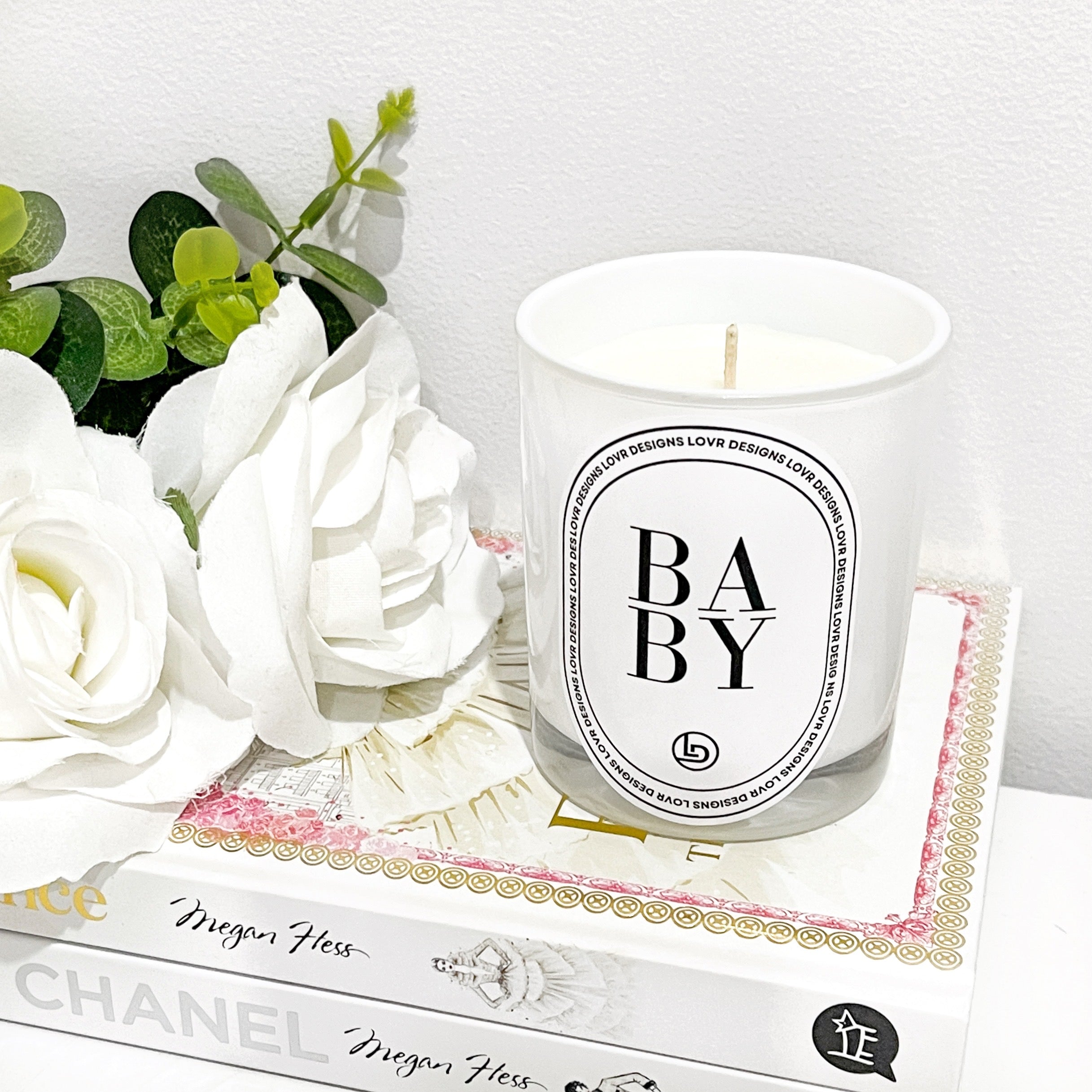 BABY Candle Personalised Candle - Lovr Designs Melbourne Candles