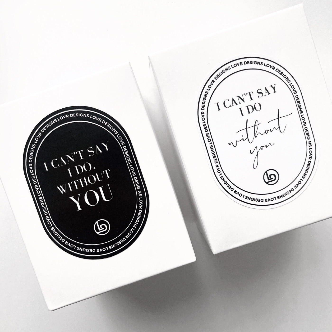 I Can't Say I Do Without You Candle. The Ultimate Bridal Proposal Candle Hand Made in Melbourne by Lovr Designs. I Can't Say I Do Without You Bridesmaid Groomsman Proposal Gift in Australia