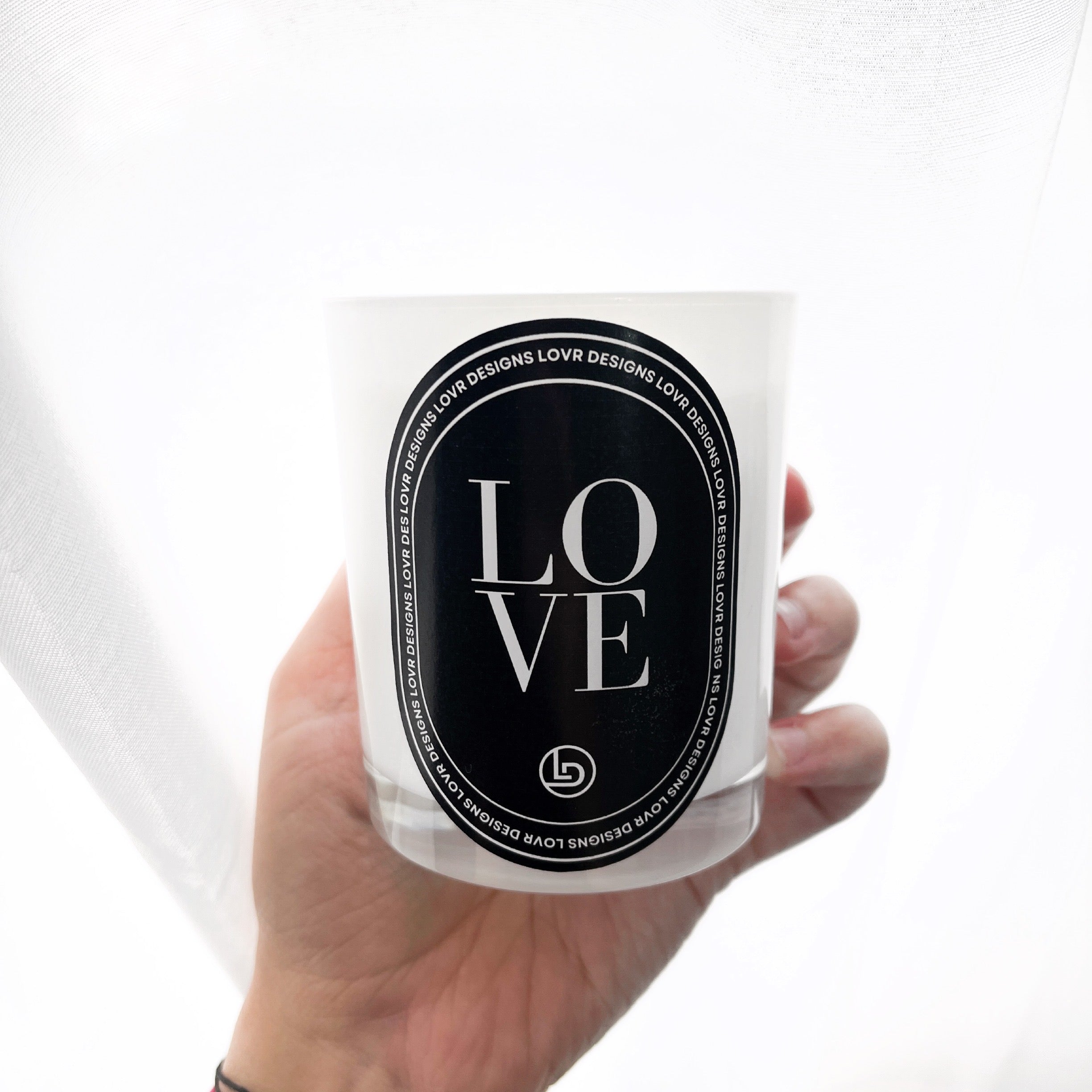 "LOVE" Candle