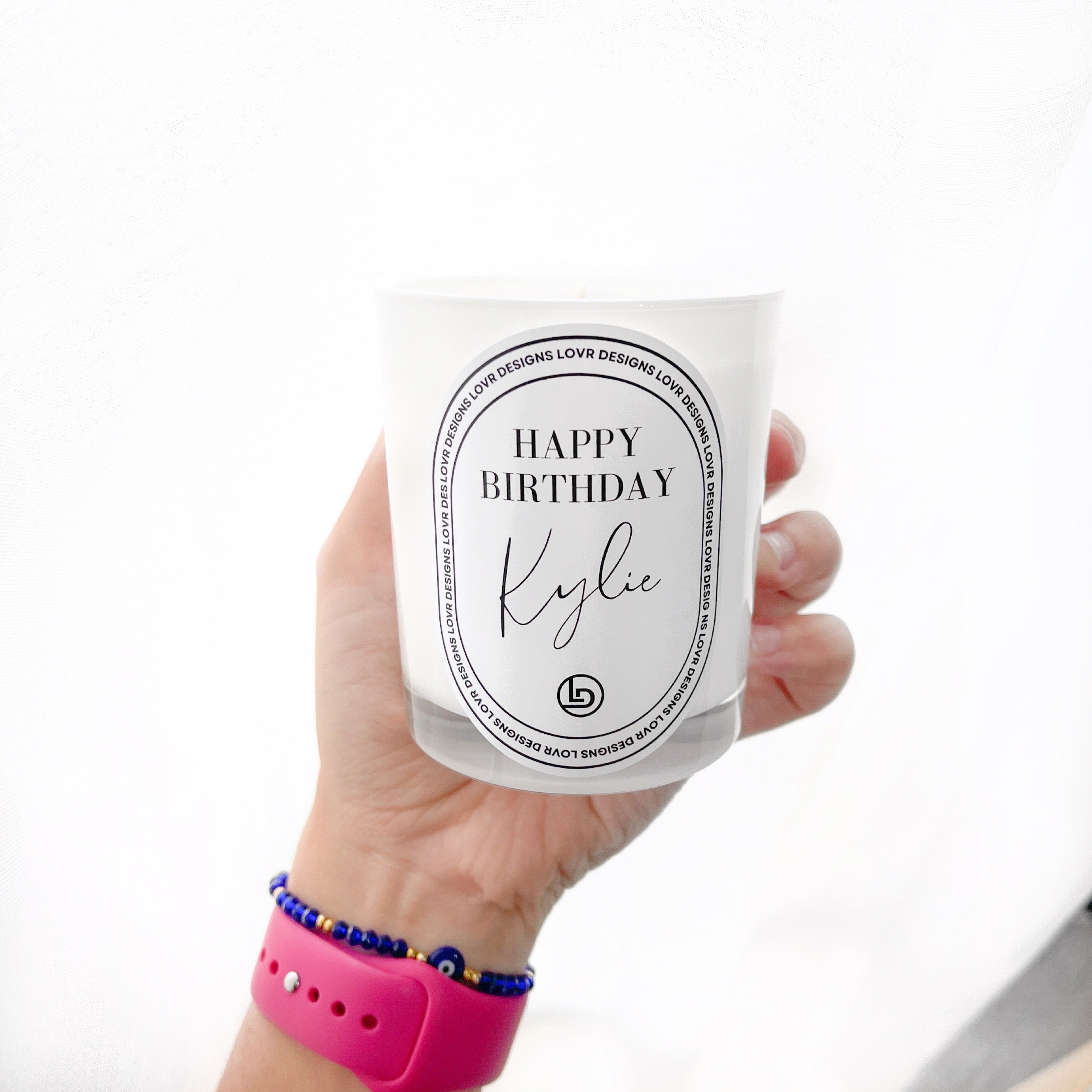 Personalised Happy Birthday Candle