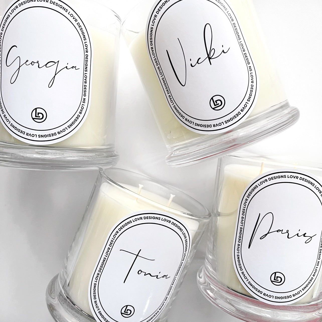 Personalised Name Candles 400g XLv - Lovr Designs Melbourne Candles